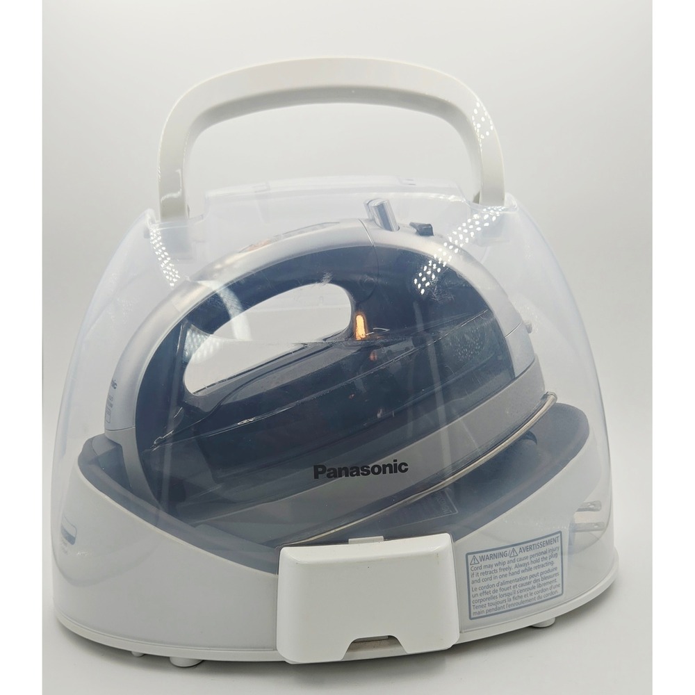 Panasonic NI-WL600 Cordless 360 Freestyle Steam Iron Silver w/ Case TESTED WORKS